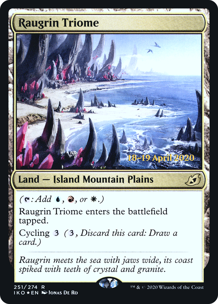 Raugrin Triome [Ikoria: Lair of Behemoths Prerelease Promos] | Silver Goblin