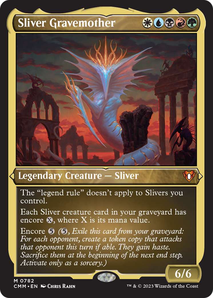 Sliver Gravemother (Display Commander) (Foil Etched) [Commander Masters] | Silver Goblin