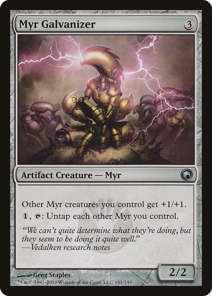 Myr Galvanizer [Scars of Mirrodin] | Silver Goblin