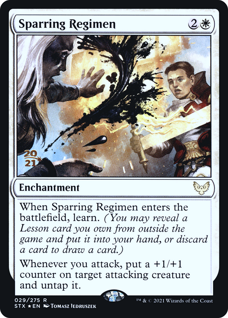 Sparring Regimen [Strixhaven: School of Mages Prerelease Promos]