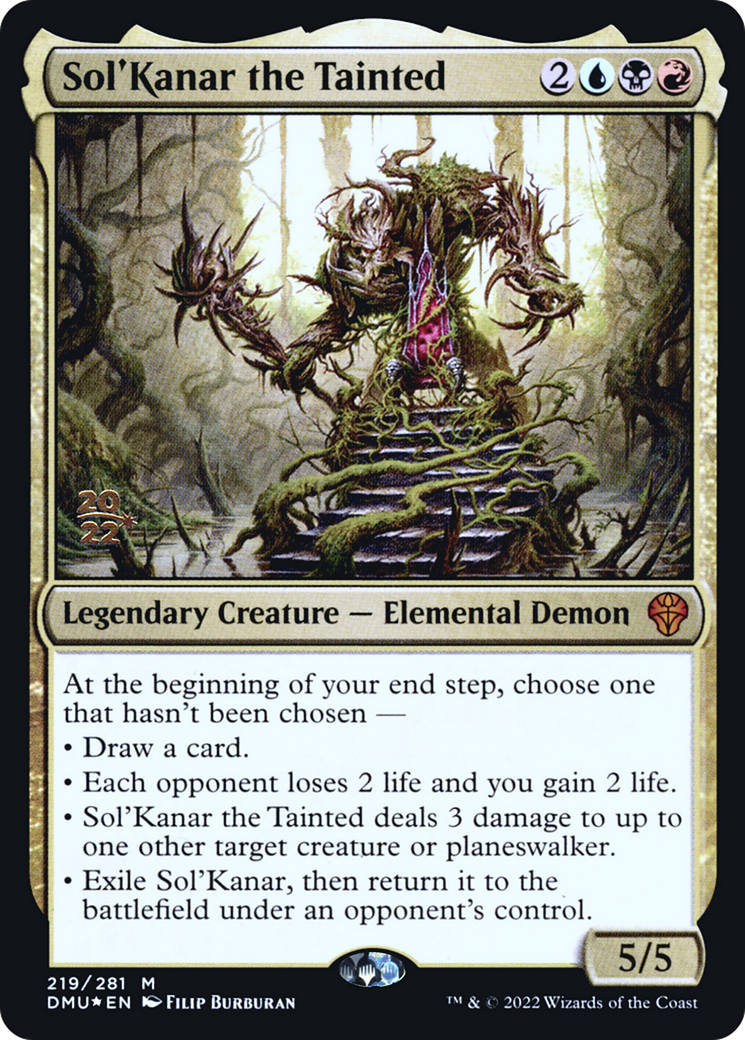 Sol'Kanar the Tainted [Dominaria United Prerelease Promos] | Silver Goblin