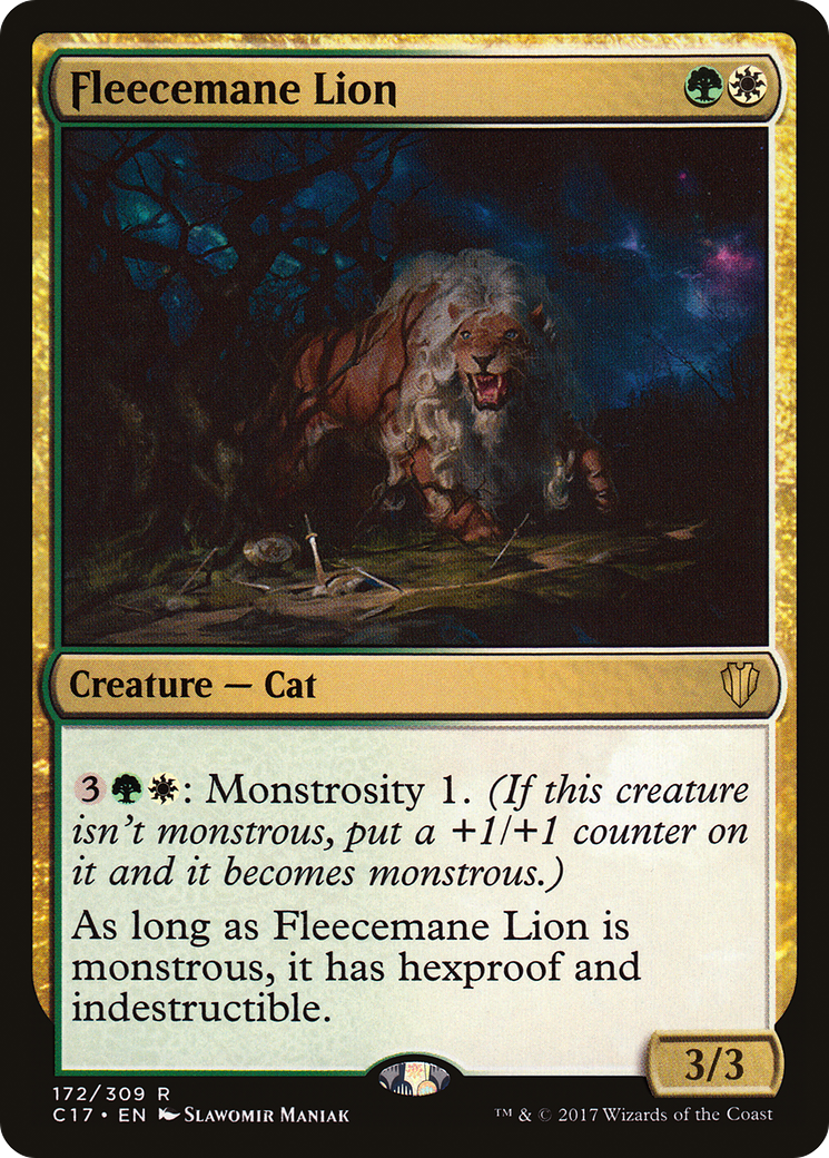 Fleecemane Lion [Commander 2017] | Silver Goblin