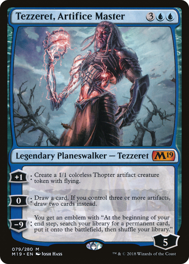 Tezzeret, Artifice Master [Core Set 2019] | Silver Goblin