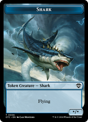 Ape // Shark Double-Sided Token [Outlaws of Thunder Junction Commander Tokens] | Silver Goblin