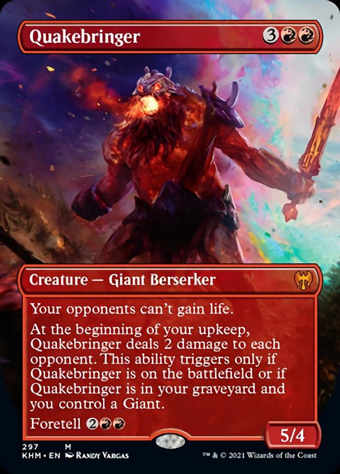 Quakebringer (Borderless Alternate Art) [Kaldheim] | Silver Goblin