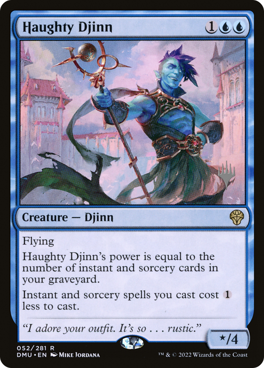 Haughty Djinn (Promo Pack) [Dominaria United Promos] Foil