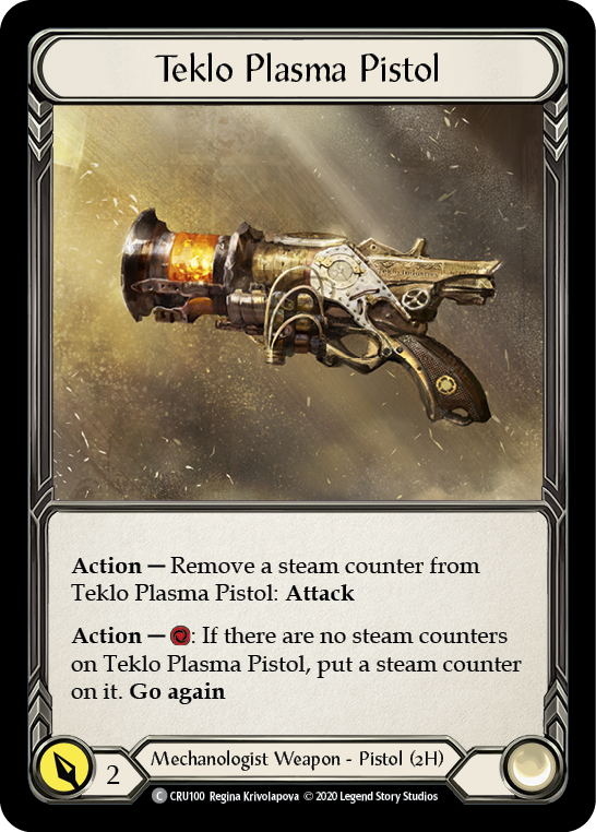 Teklo Plasma Pistol [CRU100] (Crucible of War)  1st Edition Normal | Silver Goblin