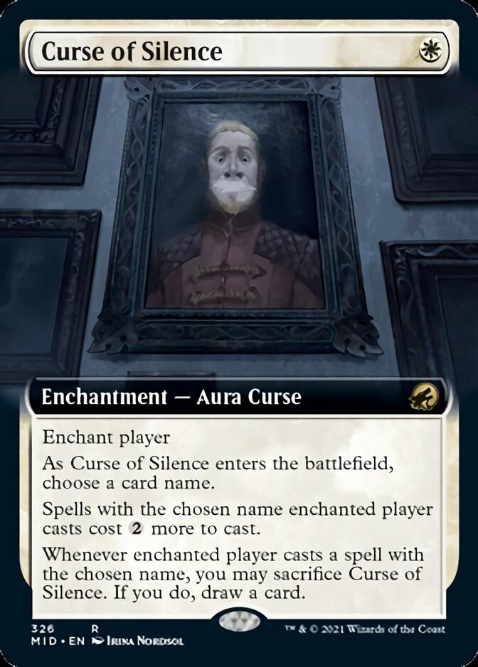 Curse of Silence (Extended Art) [Innistrad: Midnight Hunt] | Silver Goblin