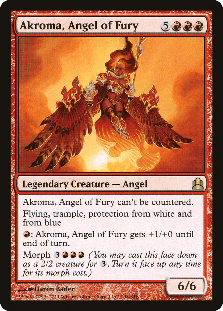 Akroma, Angel of Fury [Commander 2011] | Silver Goblin