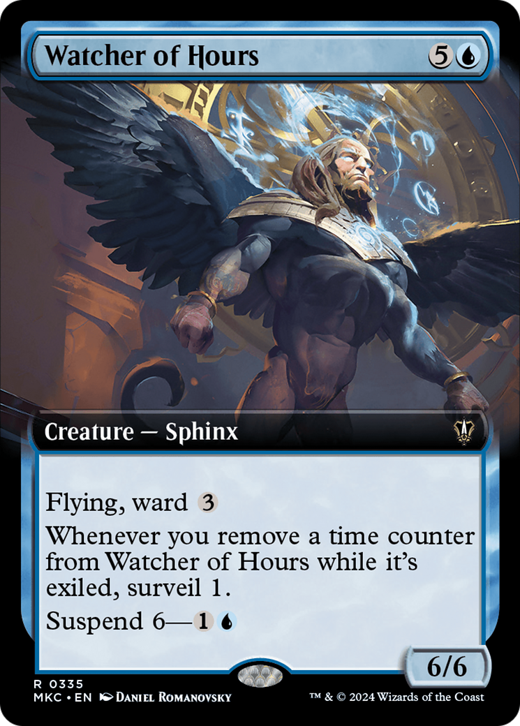 Watcher of Hours (Extended Art) [Murders at Karlov Manor Commander] | Silver Goblin