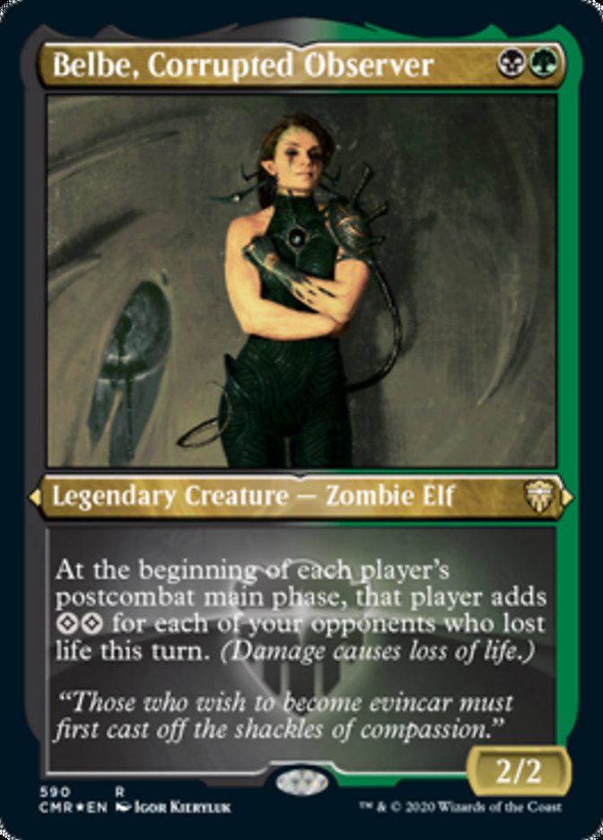 Belbe, Corrupted Observer (Etched) [Commander Legends] | Silver Goblin