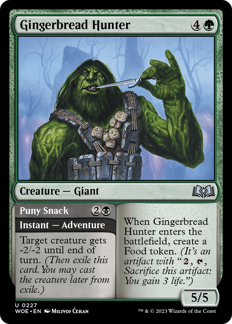 Gingerbread Hunter // Puny Snack [Wilds of Eldraine] | Silver Goblin