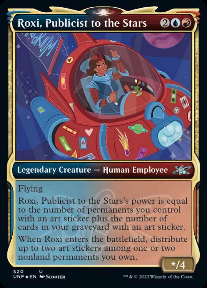 Roxi, Publicist to the Stars (Showcase) (Galaxy Foil) [Unfinity] | Silver Goblin