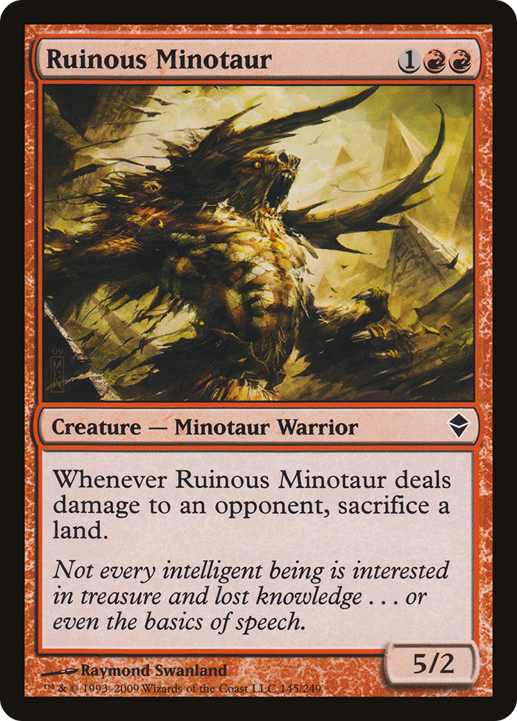 Ruinous Minotaur [Zendikar] | Silver Goblin