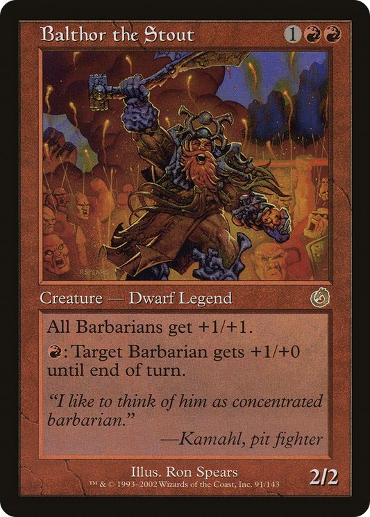 Balthor the Stout [Torment] Foil