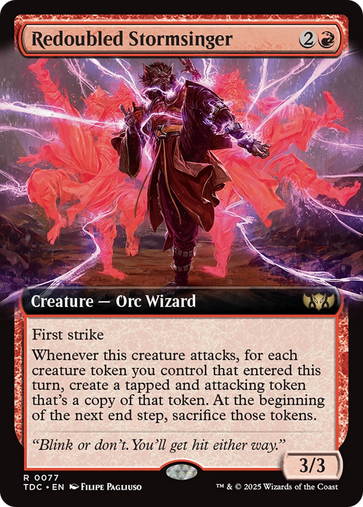 Redoubled Stormsinger (Extended Art) (077) - Commander: Tarkir: Dragonstorm
