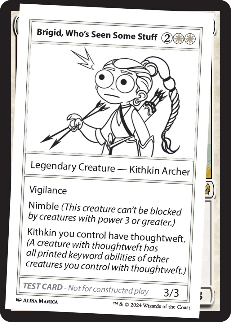 Brigid, Who's Seen Some Stuff [Mystery Booster 2 Playtest Cards] | Silver Goblin