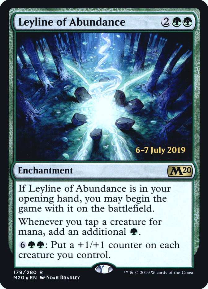 Leyline of Abundance [Core Set 2020 Prerelease Promos] | Silver Goblin