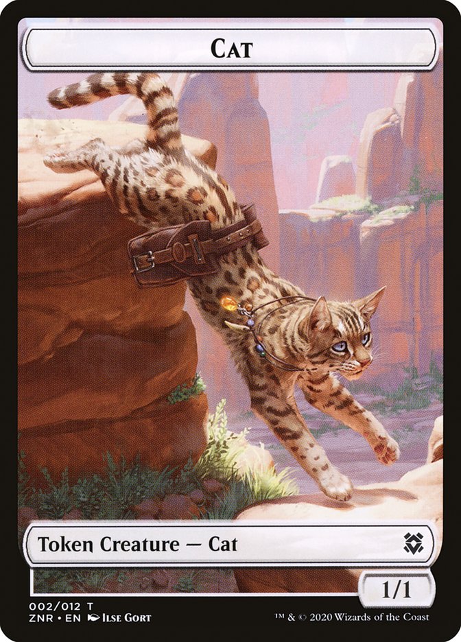 Cat Token [Zendikar Rising Tokens] | Silver Goblin