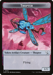 Soldier // Thopter Double-Sided Token [March of the Machine Tokens] | Silver Goblin