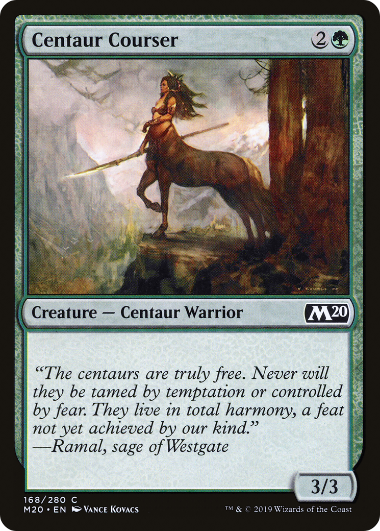 Centaur Courser [Core Set 2020] | Silver Goblin