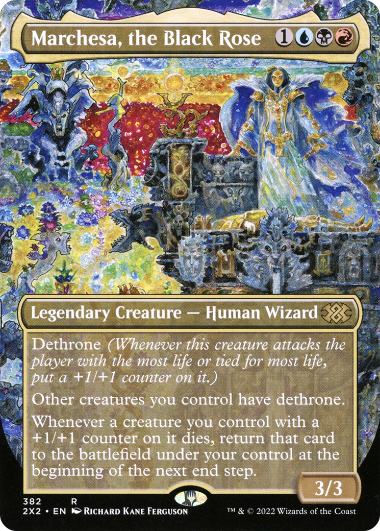 Marchesa, the Black Rose (Borderless Alternate Art) [Double Masters 2022] | Silver Goblin