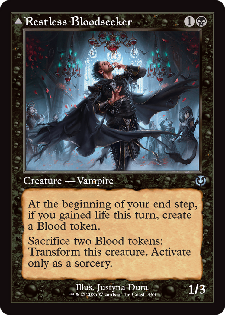 Restless Bloodseeker // Bloodsoaked Reveler (Retro Frame) Foil (463) - Innistrad Remastered