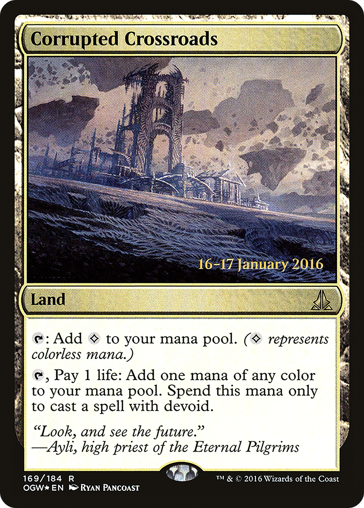 Corrupted Crossroads [Oath of the Gatewatch Prerelease Promos] | Silver Goblin