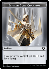 Elspeth, Sun's Champion Emblem // Copy (55) Double-Sided Token [Commander Masters Tokens] | Silver Goblin