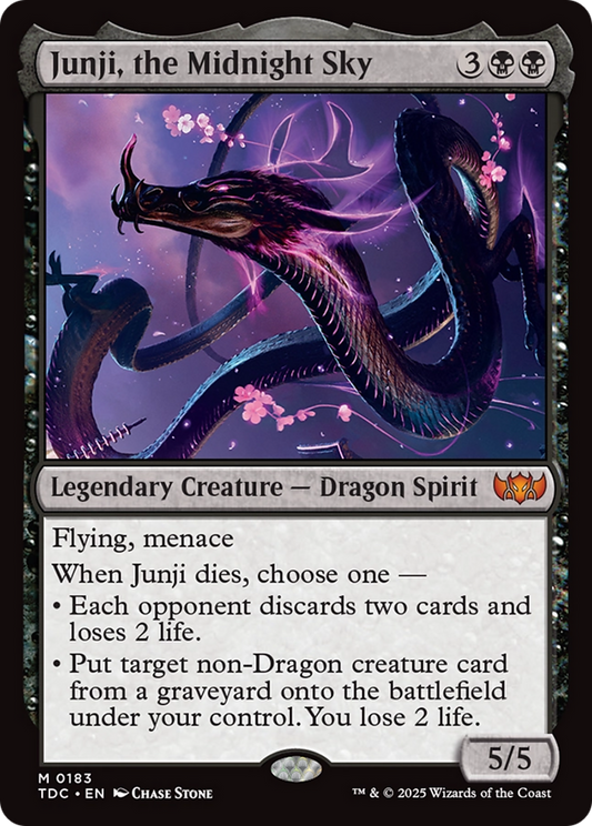 Junji, the Midnight Sky (183) - Commander: Tarkir: Dragonstorm