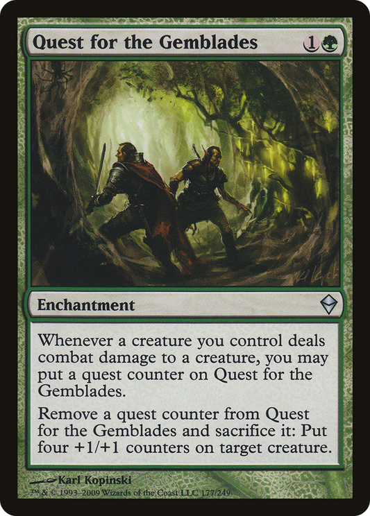 Quest for the Gemblades [Zendikar] Foil