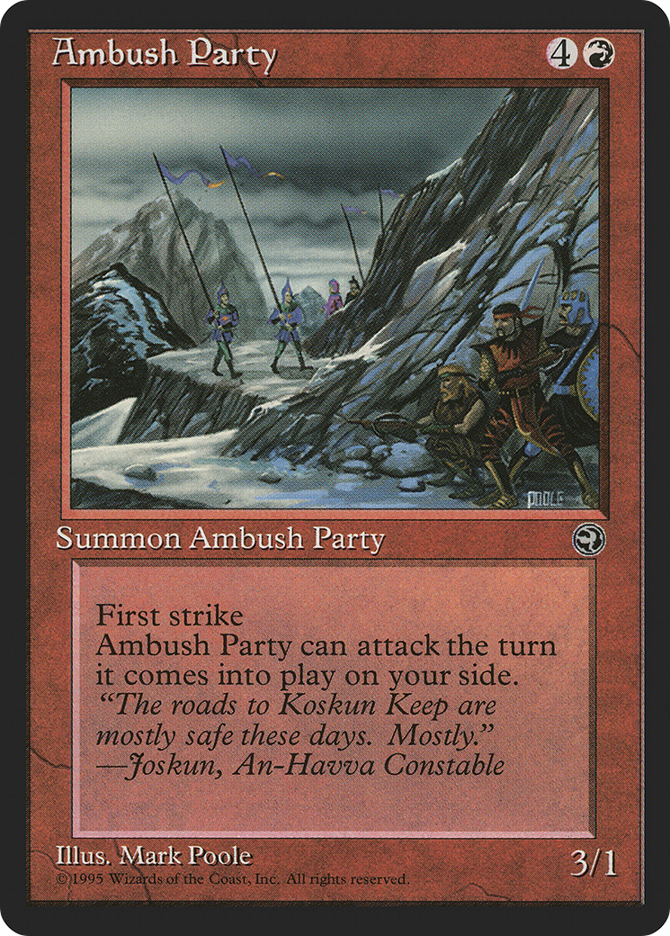 Ambush Party (Joskun Flavor Text) [Homelands] | Silver Goblin