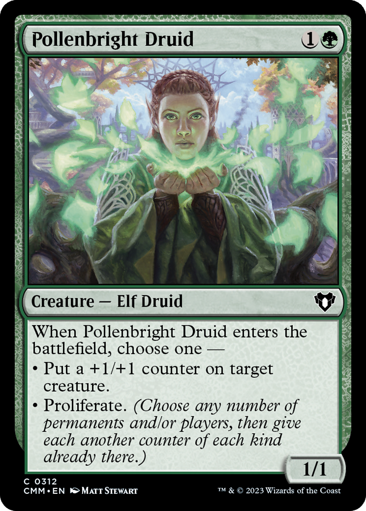 Pollenbright Druid [Commander Masters] | Silver Goblin