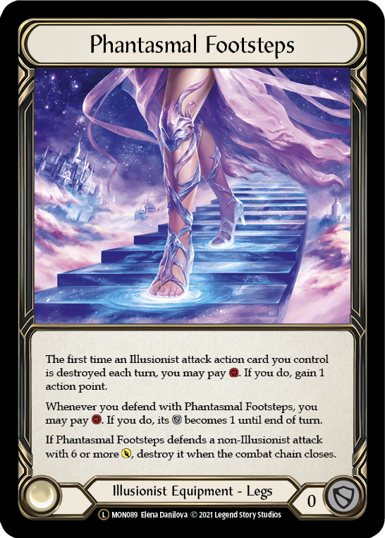 Phantasmal Footsteps [U-MON089-RF] (Monarch Unlimited)  Unlimited Rainbow Foil | Silver Goblin