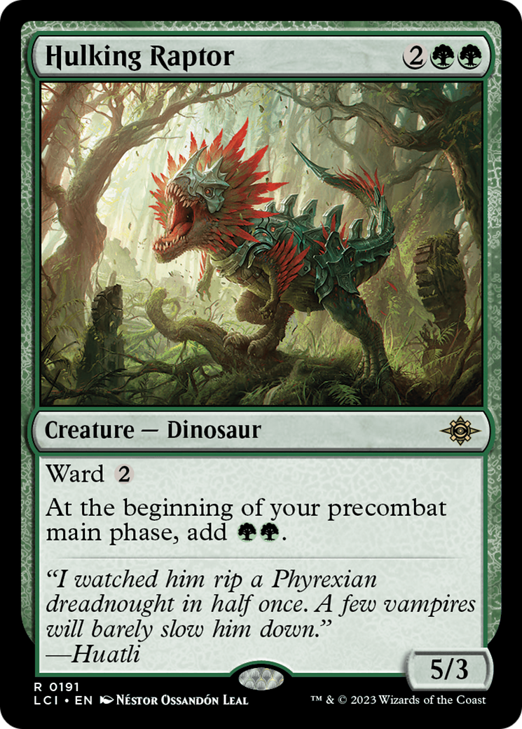 Hulking Raptor [The Lost Caverns of Ixalan] | Silver Goblin