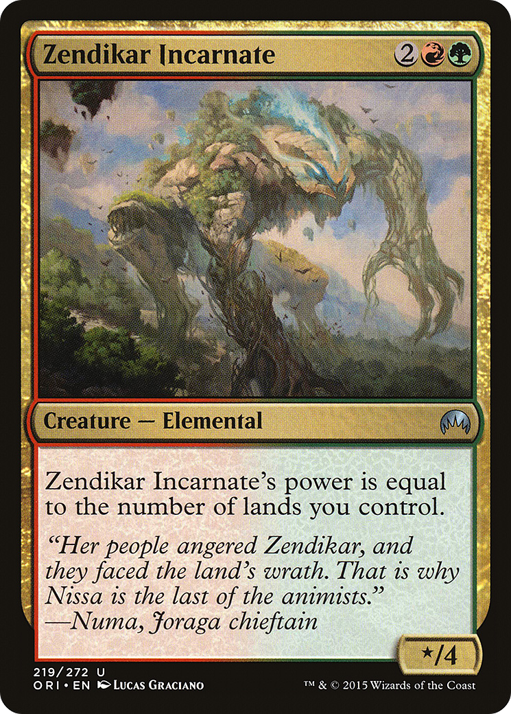 Zendikar Incarnate [Magic Origins] | Silver Goblin