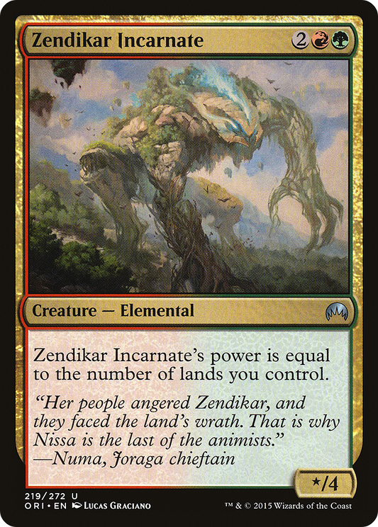 Zendikar Incarnate [Magic Origins] Foil