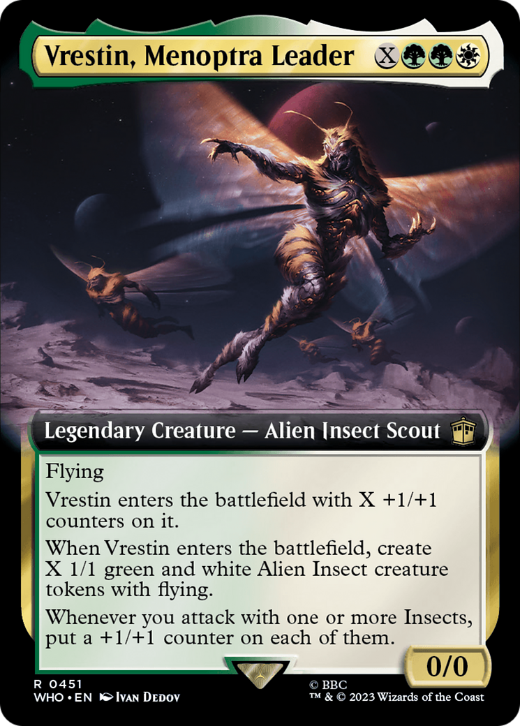 Vrestin, Menoptra Leader (Extended Art) [Doctor Who] | Silver Goblin