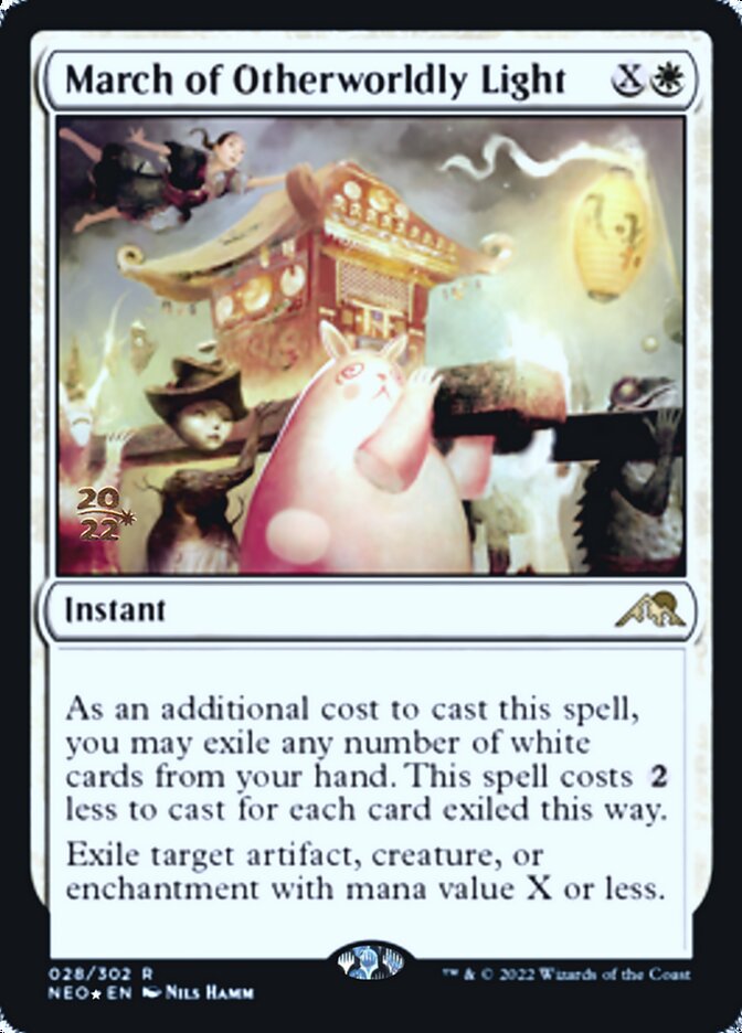 March of Otherworldly Light [Kamigawa: Neon Dynasty Prerelease Promos] | Silver Goblin