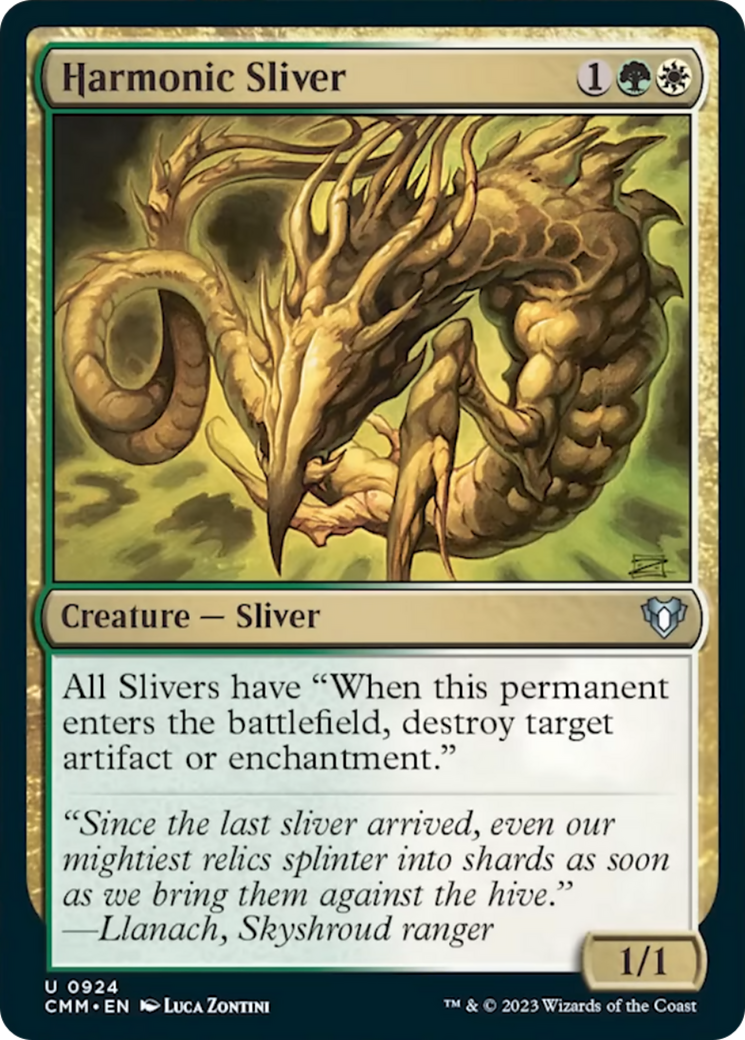 Harmonic Sliver [Commander Masters] | Silver Goblin