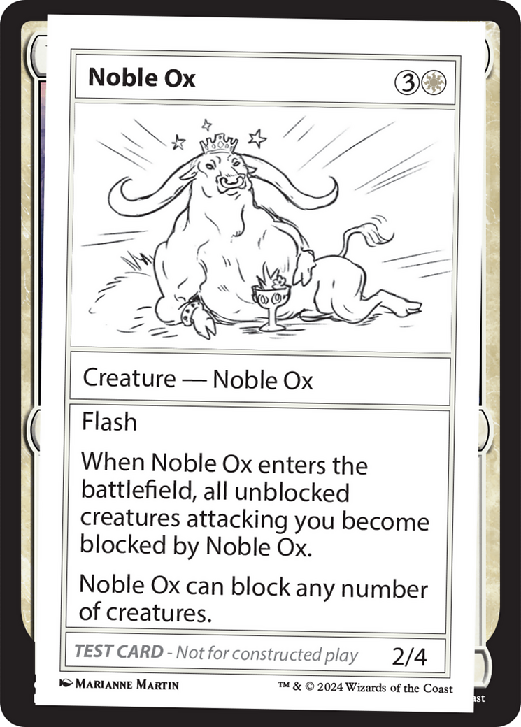 Noble Ox [Mystery Booster 2 Playtest Cards] | Silver Goblin