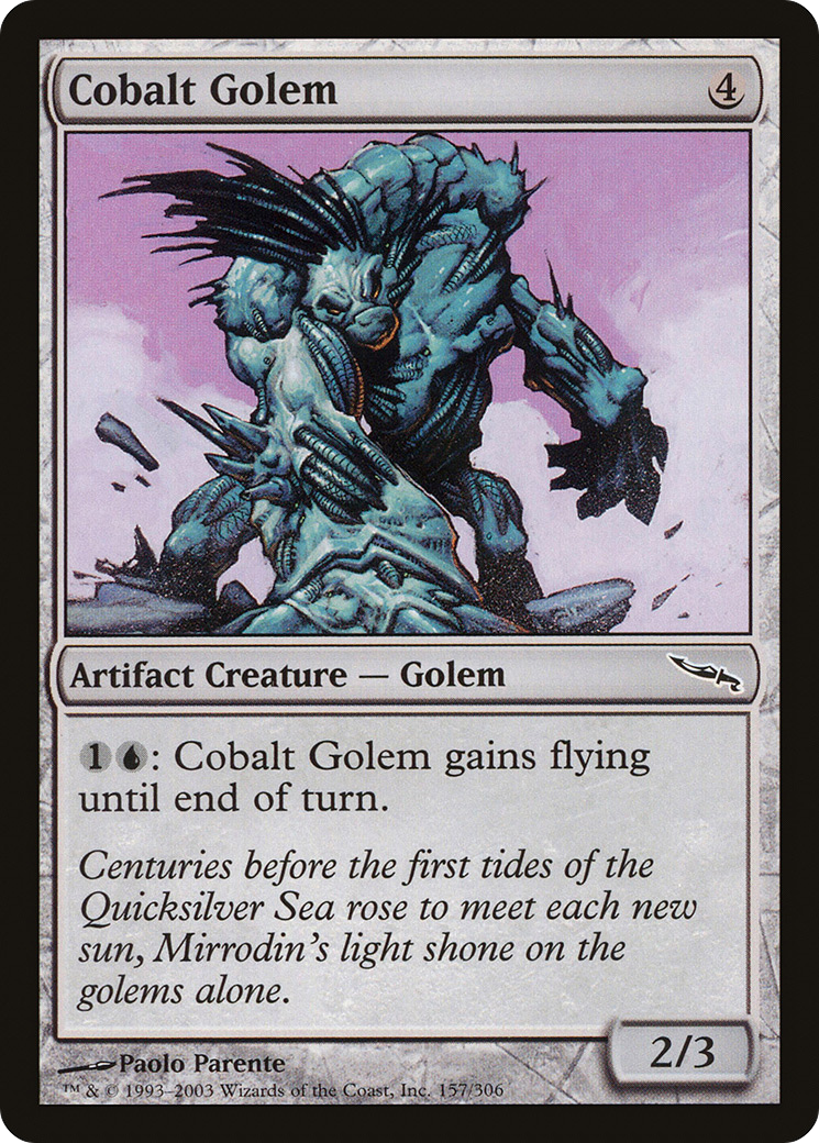 Cobalt Golem [Mirrodin] | Silver Goblin