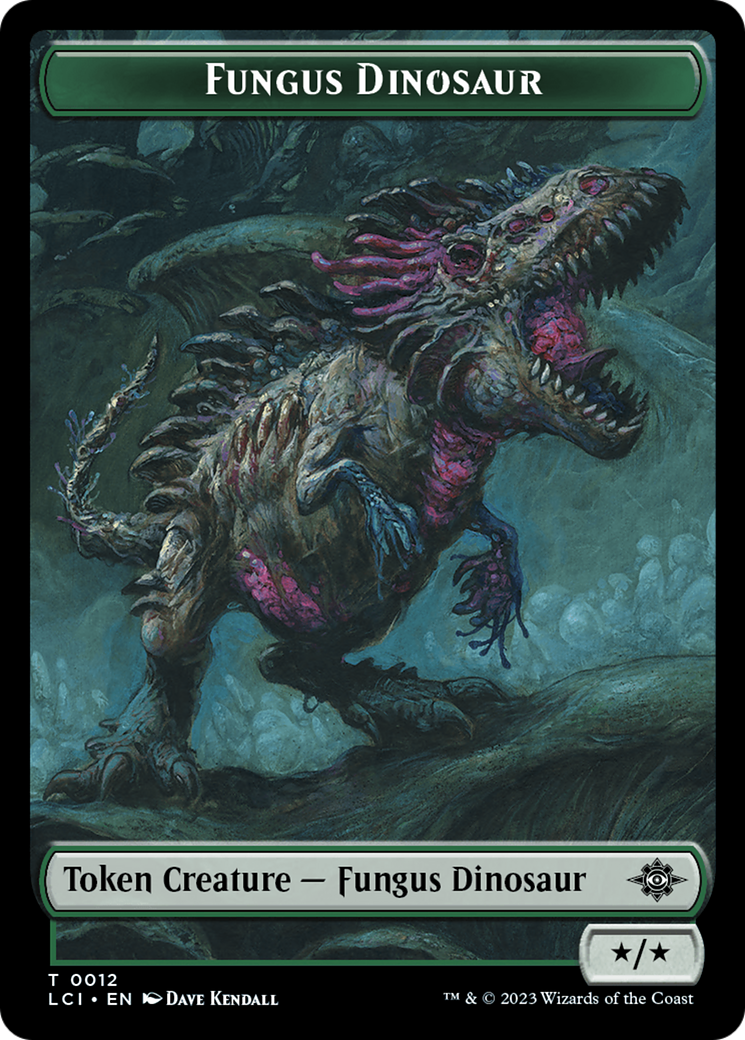 Fungus Dinosaur Token [The Lost Caverns of Ixalan Tokens] | Silver Goblin