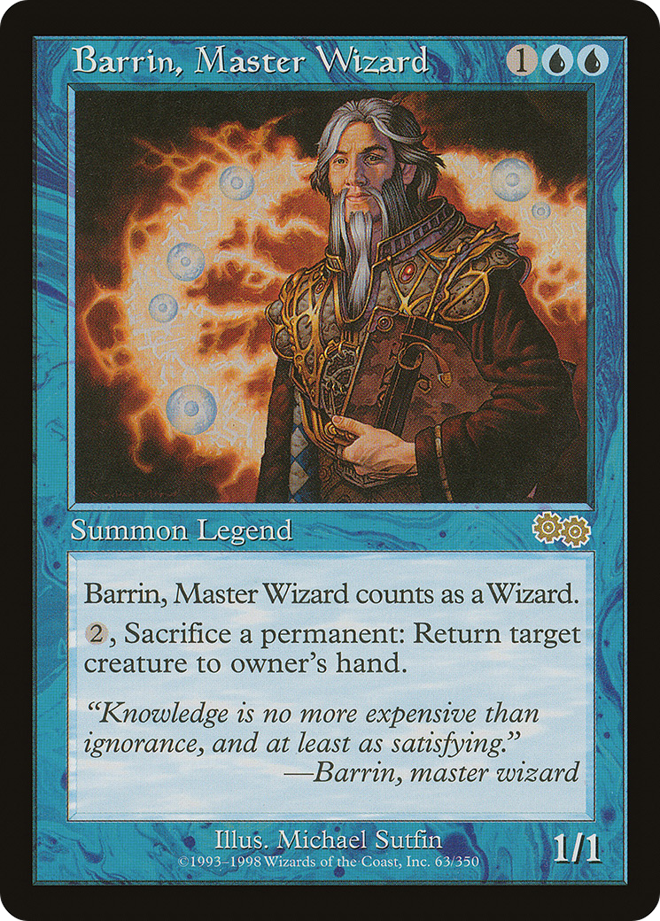 Barrin, Master Wizard [Urza's Saga] | Silver Goblin