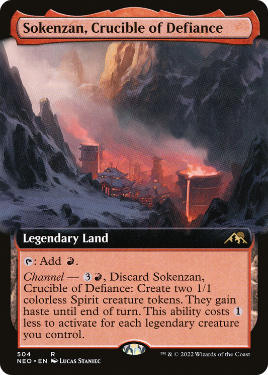 Sokenzan, Crucible of Defiance (Extended Art) [Kamigawa: Neon Dynasty]