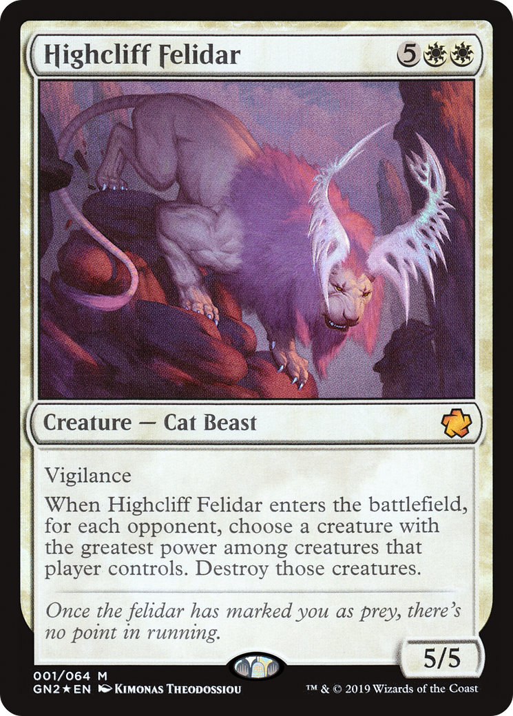 Highcliff Felidar [Game Night 2019] | Silver Goblin