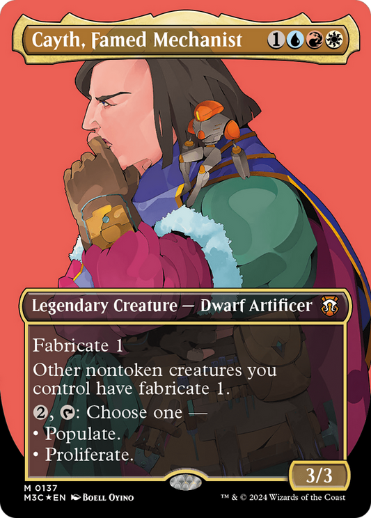 Cayth, Famed Mechanist(Borderless) Foil (137)