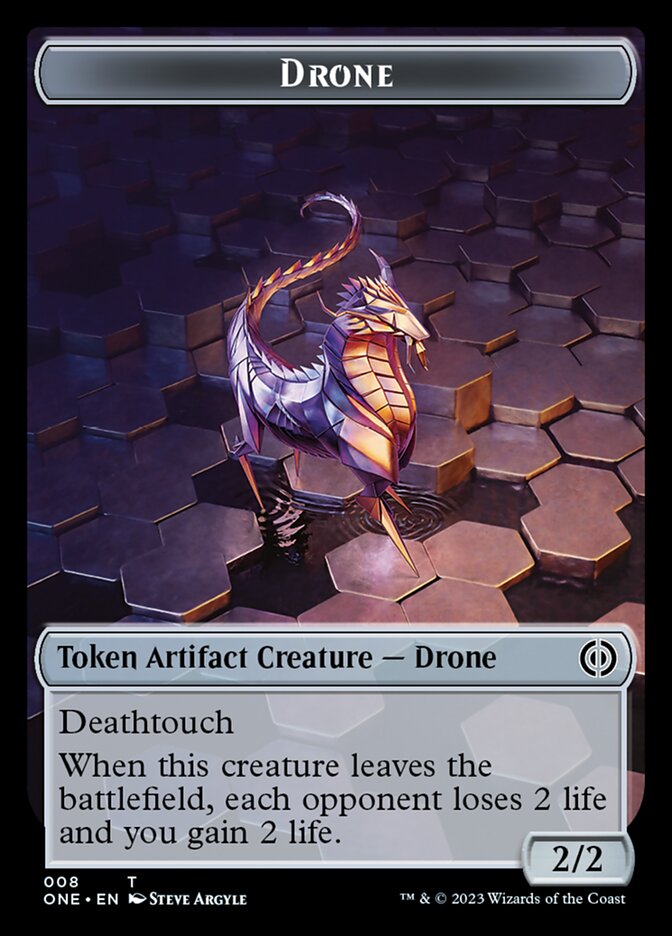 Drone Token [Phyrexia: All Will Be One Tokens] | Silver Goblin