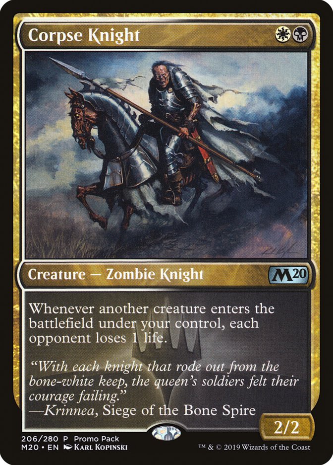 Corpse Knight (Promo Pack) [Core Set 2020 Promos] | Silver Goblin