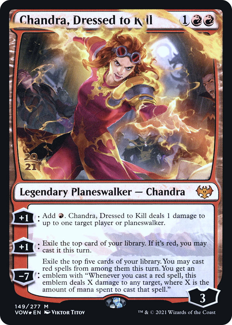 Chandra, Dressed to Kill [Innistrad: Crimson Vow Prerelease Promos] | Silver Goblin